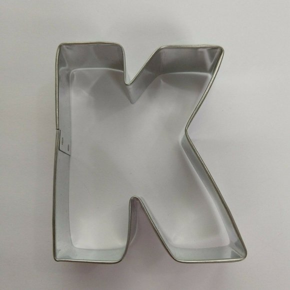 K Cookie Cutter Metal Fondant Cake Decorating Ann Clark K-15858A - Picture 1 of 6